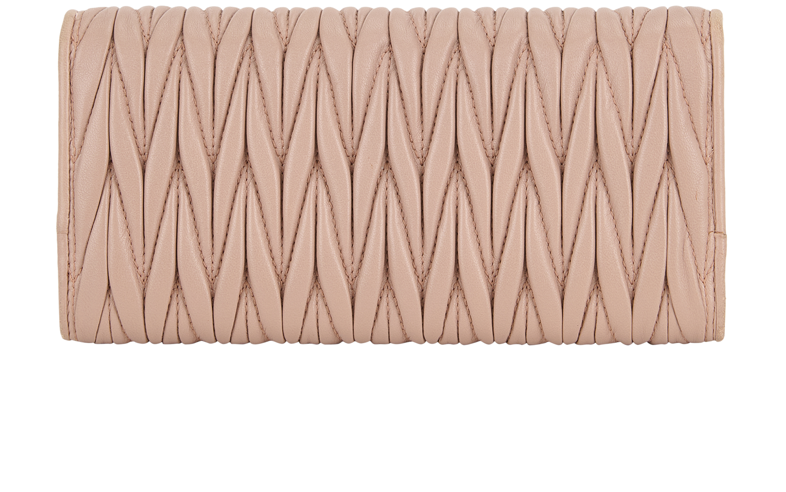 Miu Miu Matelassé Long Wallet, &pound;350, Accessories, Pink, Leather, Back view